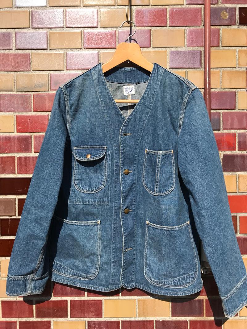 orslow、ノーカラーの RAILROAD DENIM JACKET | indienative