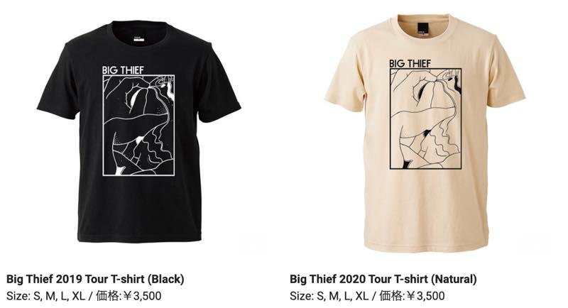 Big Thief 2020 Tour T-shirt